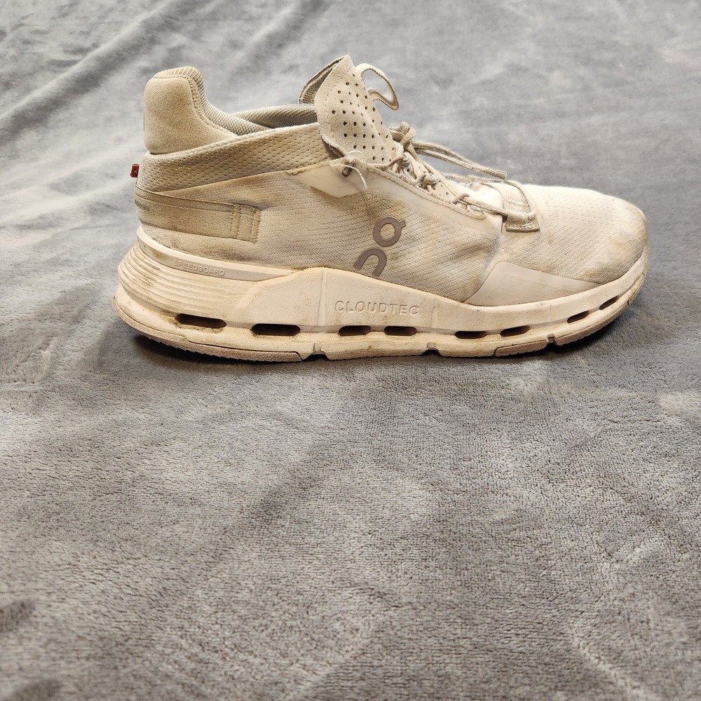 On Cloud Shoes Womens 11 White Cloudnova 2‎ Oncloud Cushioned Running Sneaker